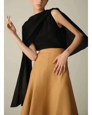 Emilia Wickstead Rosie Silk Crepe De Chine Top - Black