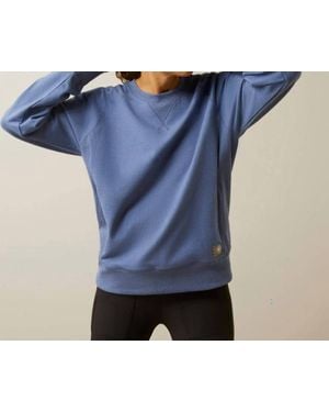 Ariat Rebar Workman Washed Fleece Sweatshirt - Blue
