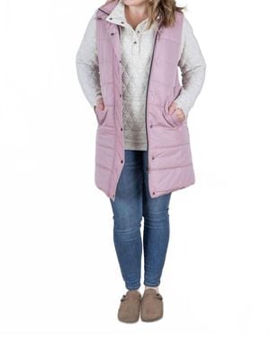 Michelle Mae Harlow Long Vest - Pink