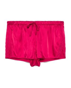 Agent Provocateur Gisele Silk-Blend Lace-Trim Shorts - Pink