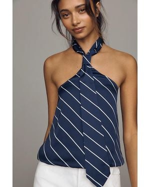 Mare Mare Halter Tie Top - Blue