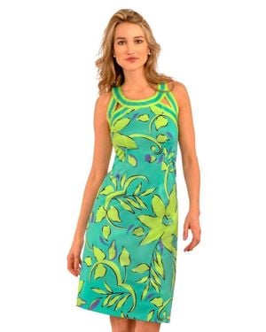 Gretchen Scott Isosceles Full Bloom Dress - Green