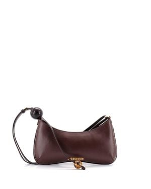 Jacquemus Le Bisou Perle Shoulder Bag Leather - Purple