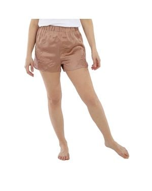 Rouje Ladies Blush Soa Soft Satin Lingerie Shorts - Natural