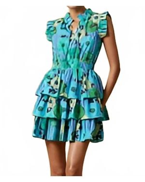 Ro's Garden Bimba Short Mini Dress - Blue