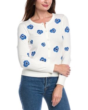Tahari Pansy Cardigan - Blue