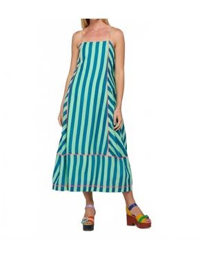 Boom Shankar Sami Midi Dress - Blue