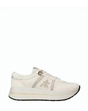 Premiata Bethcoin Shiny Details Lace Sneakers - White
