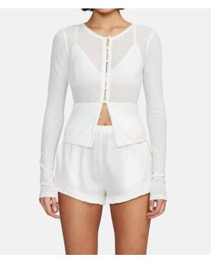Ownley Cindy Cardigan - White