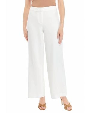 Tahari Wide Leg Dress Pants - White
