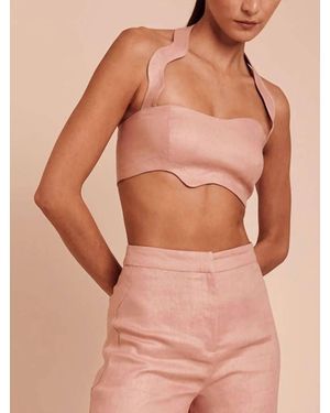 AZULU Kansas Halter Top - Natural