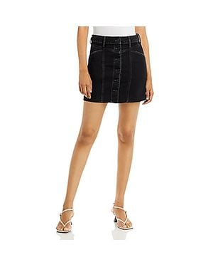 Rails The Canyon Distressed Mini Denim Skirt - Black