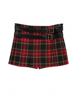 KatieJnyc Axel Buckle Detail Mini Skirt - Red
