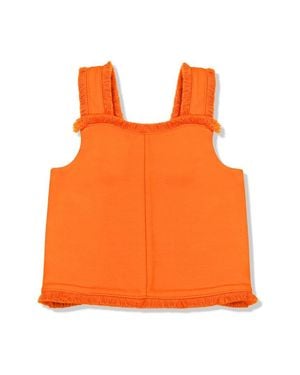 Habitual Fringe Tank Top - Orange