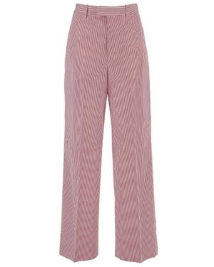 ARMARIUM Juno Cotton Striped Pants - Red