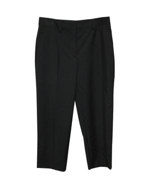 Acne Studios Straight Leg Cropped Pants - Black