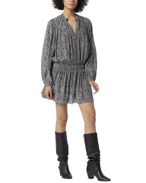 Joie Essex Silk Mini Dress - Gray