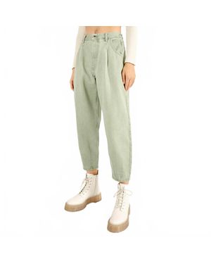 Vigoss Ace High Rise Straight Jeans - Green