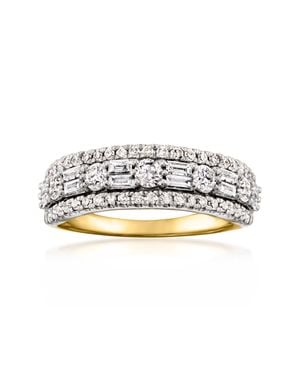 Ross-Simons Baguette And Round Diamond Ring - White