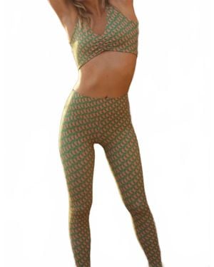 Montce Wide Band Legging - Green