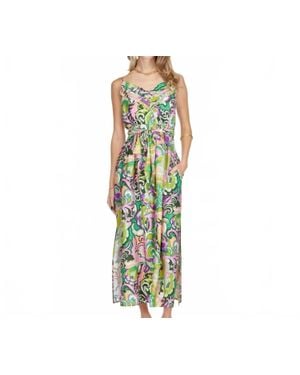 J joy Spaghetti Strap Maxi Dress - Green