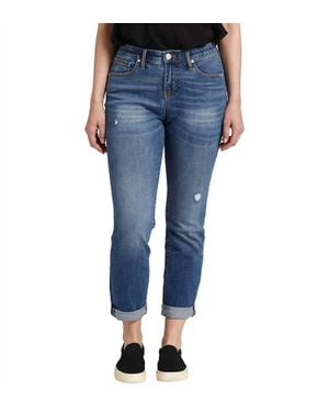 Jag Carter Mid Rise Girlfriend Jean - Blue