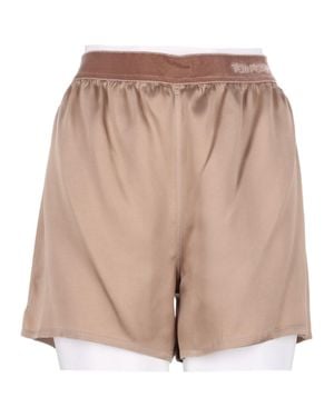 Tom Ford Silk Gathered Waistband Shorts - Natural