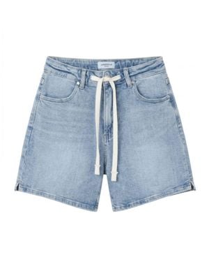 Anniewear Stretch Denim Shorts - Blue