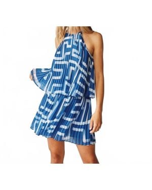 Bella Dahl Pleated Halter Top - Blue