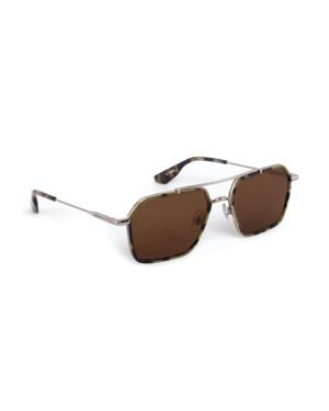 Krewe Emery Aviator Non-Polarized Sunglasses - Brown