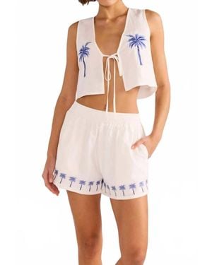MINKPINK Isadora Resort Shorts - White