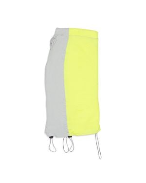 BARRAGÁN Ceniza Fosforiloca Drawstring Pegadita Flared Skirt Xs - Yellow
