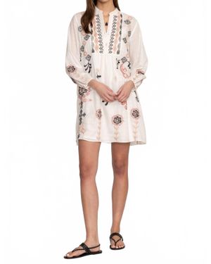 Johnny Was Bellania Button Yoke Field Dress - Natural