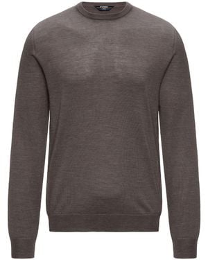 K-Way Sebastien Cashmere Wool-Blend Sweater - Gray