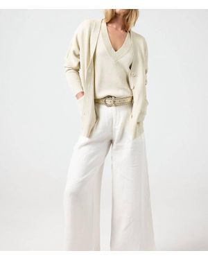 Lanhtropy Aspen Glitter Cardigan - Natural