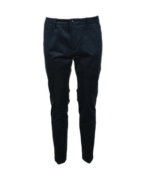 Yan Simmon Cotton Stretch Pants - Blue