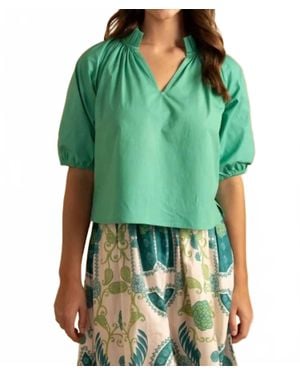 Double A Trish Top - Green