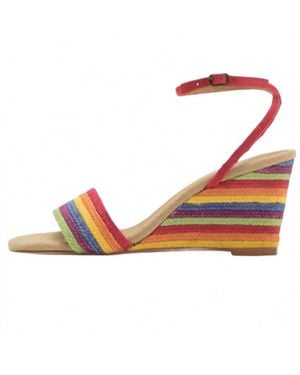 Jeffrey Campbell Sailboat Wedge Sandals - Pink