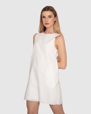 Belle & Bloom Take A Chance Mini Dress - White