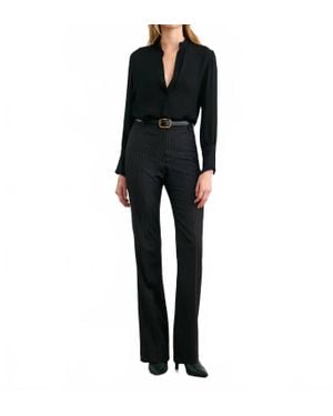 Nili Lotan Montaine Silk Blouse - Black