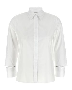 Peserico Cuff Detail Shirt - White