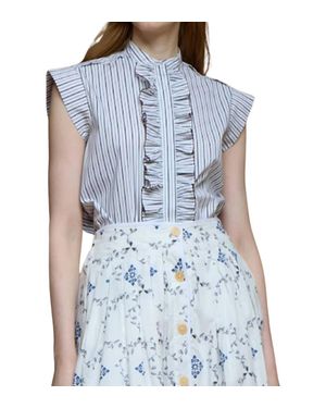 LOVE Binetti Noah Blouse - Blue
