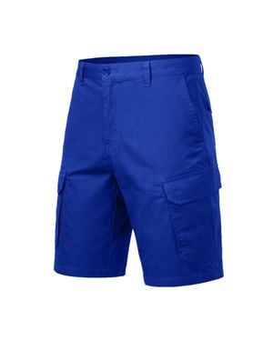 Blu Rock Cotton Flex-Stretch Cargo Shorts - Blue
