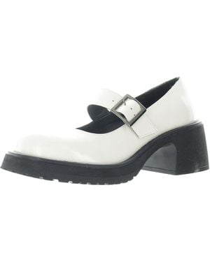 Steve Madden Tulip Patent Leather Platform Mary Janes - Black