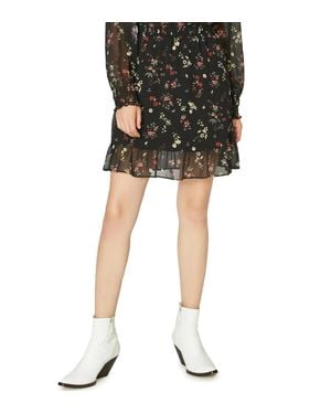 Sanctuary Floral Print Shift Dress - Black
