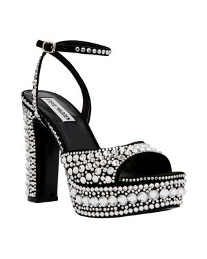 Steve Madden Assured Platform Heels Rhinestone/ Assured-Blk - Black