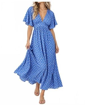 Q2 Angel Sleeves Cinched - Blue