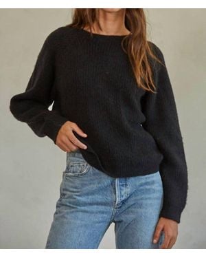 By Together Belle Dia Round Neck Sweater - Black