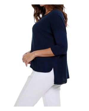 Angel Casual High Low Top - Blue