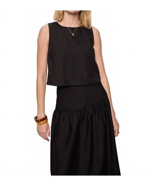 Sanctuary Desired Summer Crop Shell Top - Black